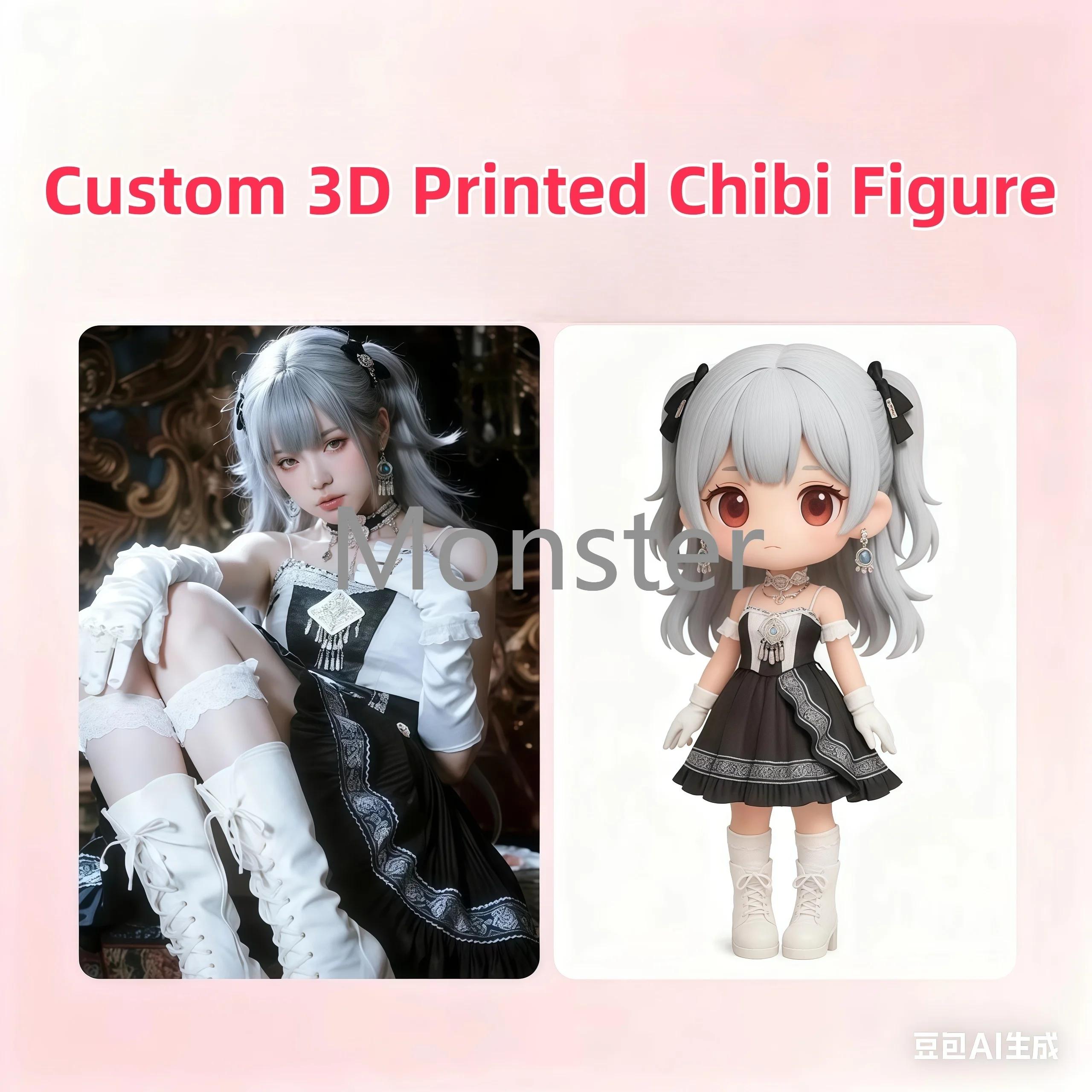 

Пользовательская 3D печатная фигурка Чиби, персонализированная мультяшная карикатура и подарок на день рождения, уникальный орнамент для пары, домашний декор для стола, мини-модель