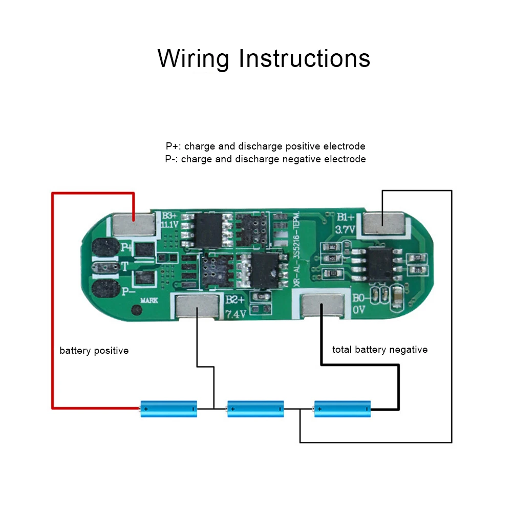 BMS 3S 5A 11.1V 12.6V 18650 بطارية ليثيوم أيون شحن لوحة حماية التيار الزائد حماية ماس كهربائى لبنك الطاقة