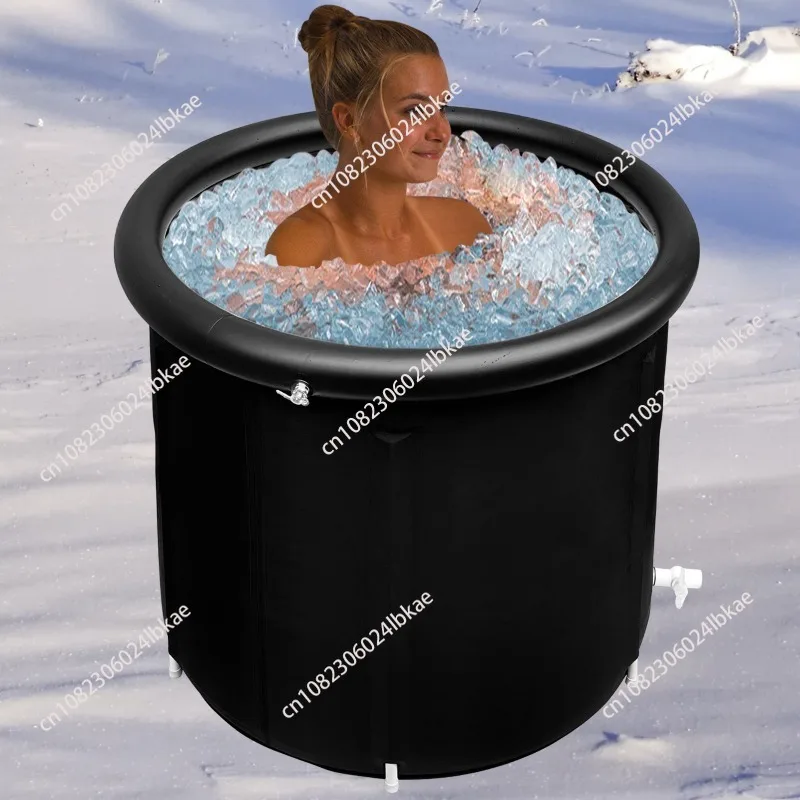 Wholesale Spot Outdoor Inflatable Folding Bathtub Household Adult Bath Bucket Athlete Ice Bath Folding Bathtub