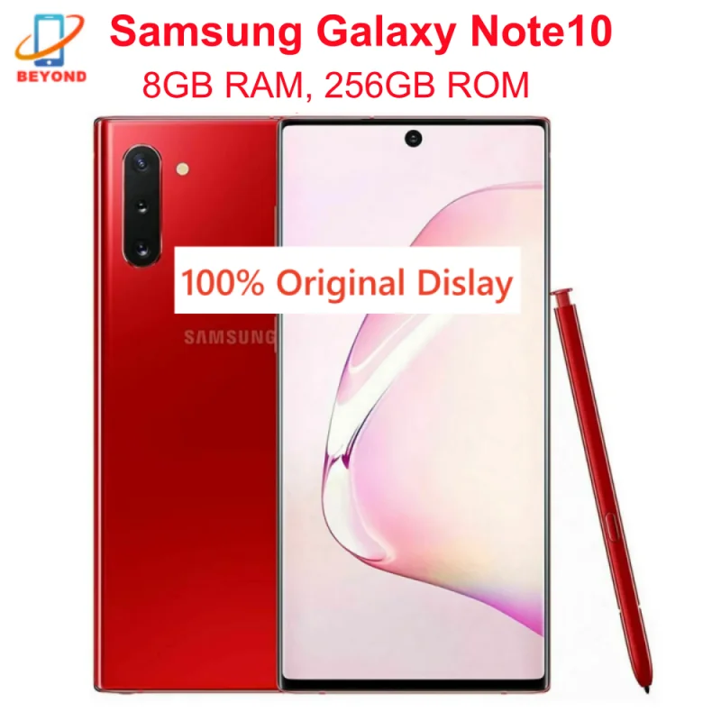 Samsung Galaxy Note 10 ピンク 韓国版 SIMフリー Samsung Galaxy Note 10 SM-N970F/DS 256GB 8GB RAM GSM - Aura Pink