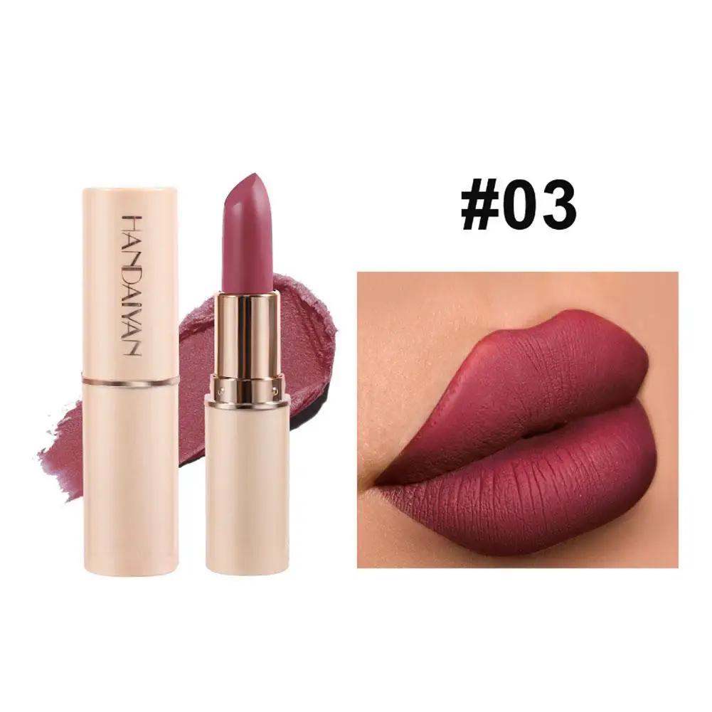 Batom vermelho profundo fosco 8 cores, à prova d'água, longa duração, cosméticos, brilho, hidratante, maquiagem natural feminina, sexy, nude q2u2