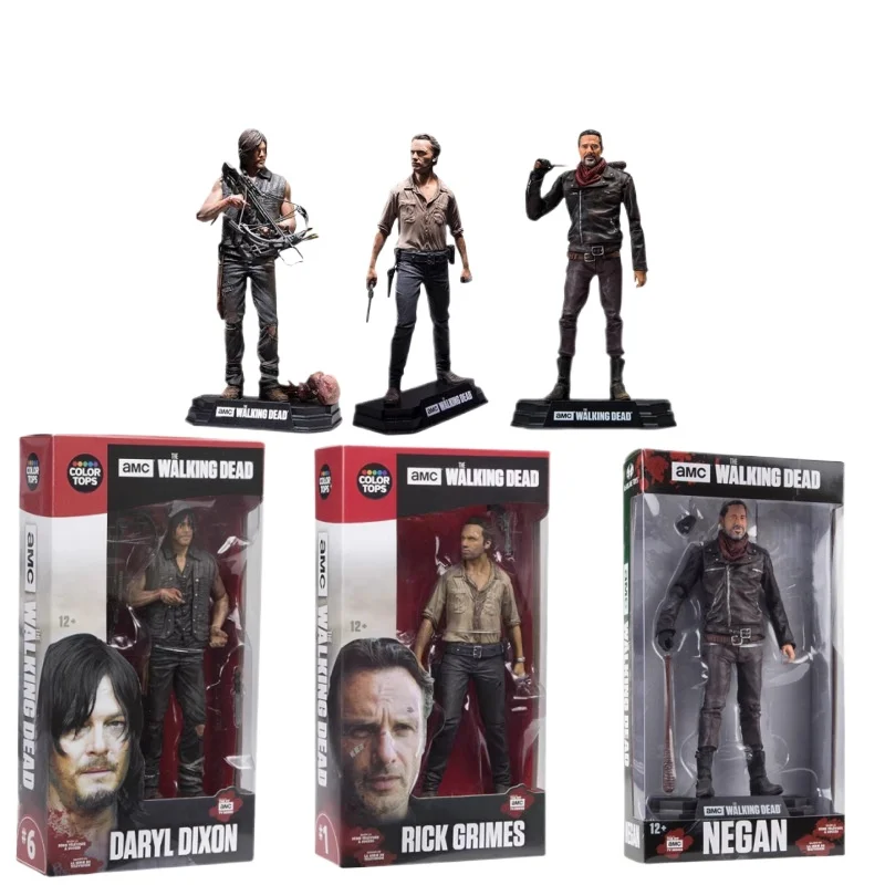 Filmfiguren aus 'The Walking Dead' - Rick, Daryl, Negan - PVC-Actionfiguren Sammlerstücke Modelspielzeuge