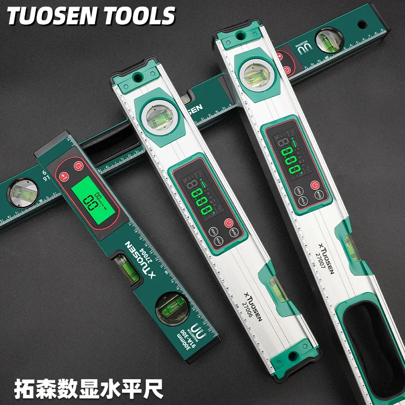 Horizontal Measurement High Accuracy Linear Aluminum Alloy with Strong Magnetic Thickening Electronic Digital Display Level