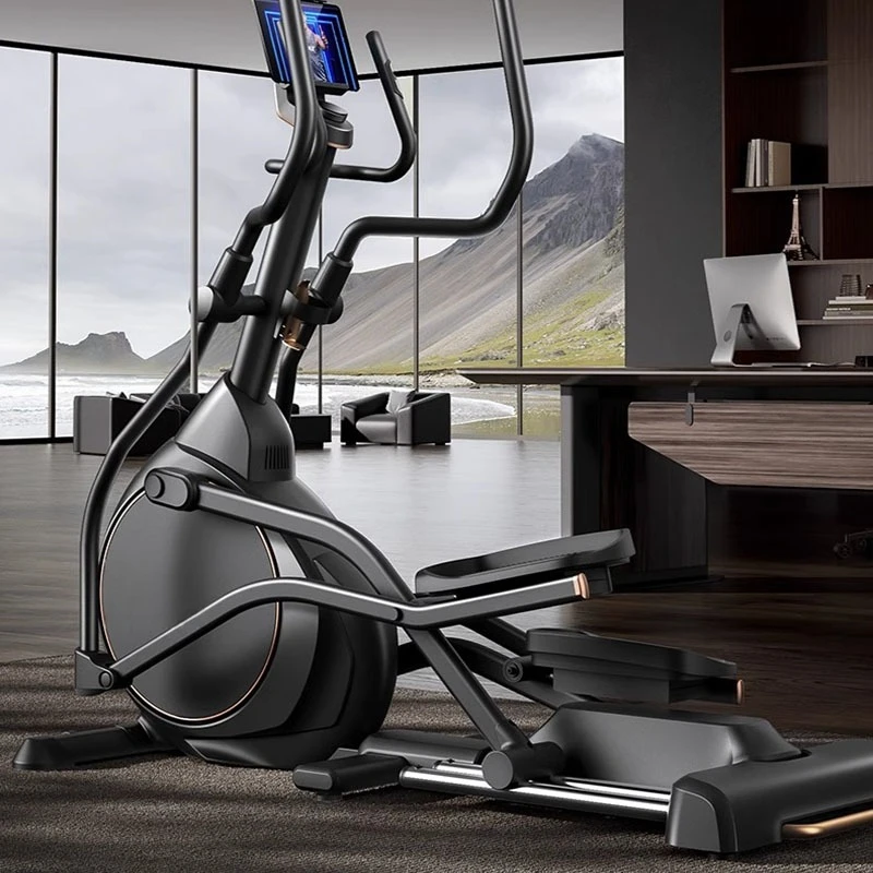 Space walker, silent stepper, elliptical trainer, smart home fitness equipment, exercise equipment, treadmill.