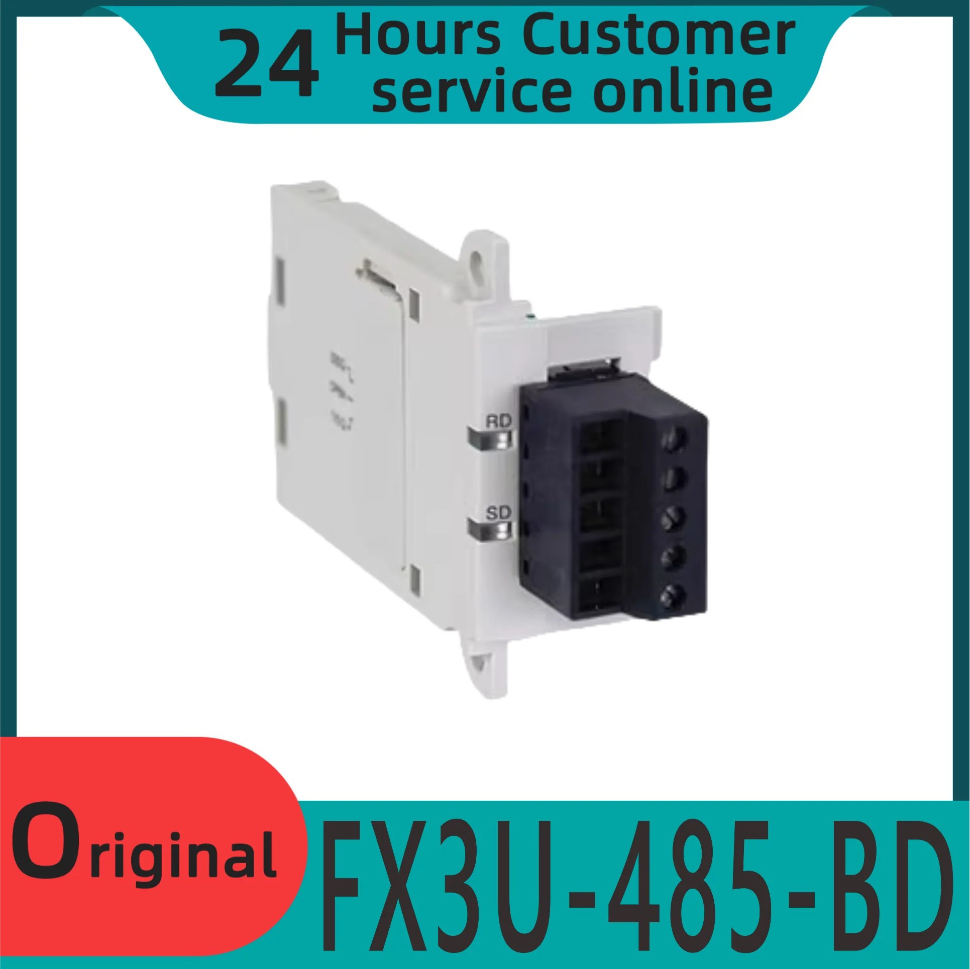 New Original Plc Communication Port Rs485 Expansion Board Fx3u-485-bd