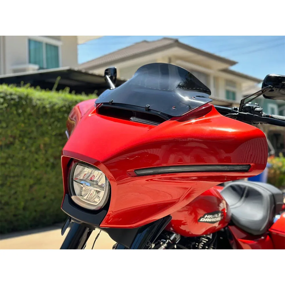 CVO NEW Motorcycle 9-inch Premium Windshield Dual Color Accessory Suitable For Harley Davidson CVO Street Glide FLHXSE 2023-2024