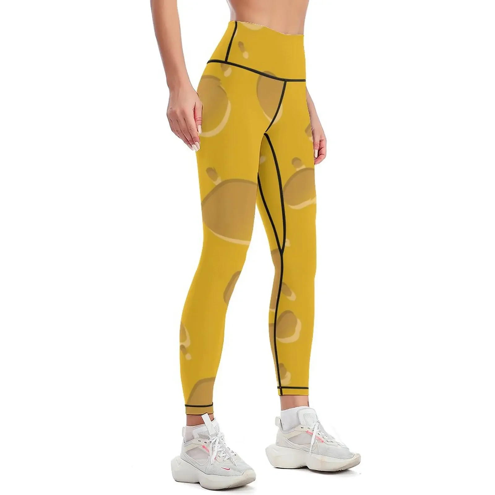 Green Bay Packers Cheesehead Mask Leggings legging gym Sports female Womens Leggings