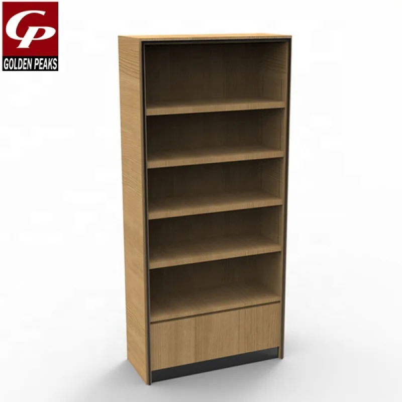 Custom.New تصميم النبيذ الأحمر ورفوف الحائط خزانة عرض خشبية