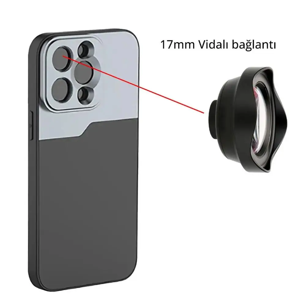 FOR IPhone16 Series Mobile Phone Case 17mm Interface Threaded Mobile Phone Lens Case Interface