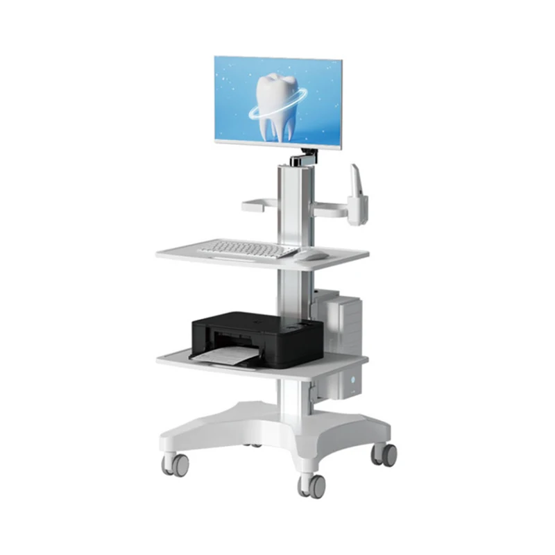 Dental Variable Height Mobile Trolley Cart for Intraoral Scanner and Camera System