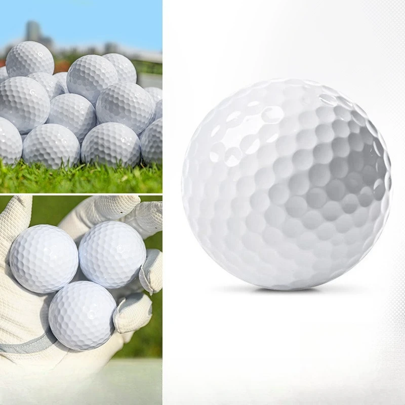 PGM 10 Pack Golf Balls Set Distance Control Practice Training Balls 2-Layer Durable High Elasticity Golf Ball