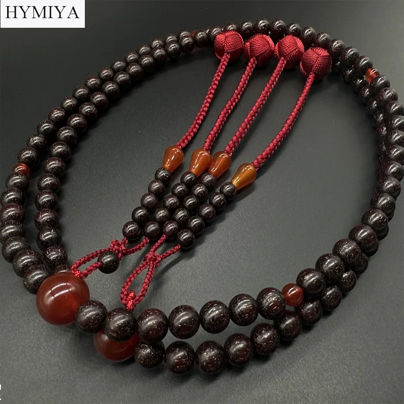 Genuine Redsandalwood Beads Rosary Japanese Shingon Buddhism Prayer Beads Jujube Japan Tantrism Chanting 108 Beads Mala