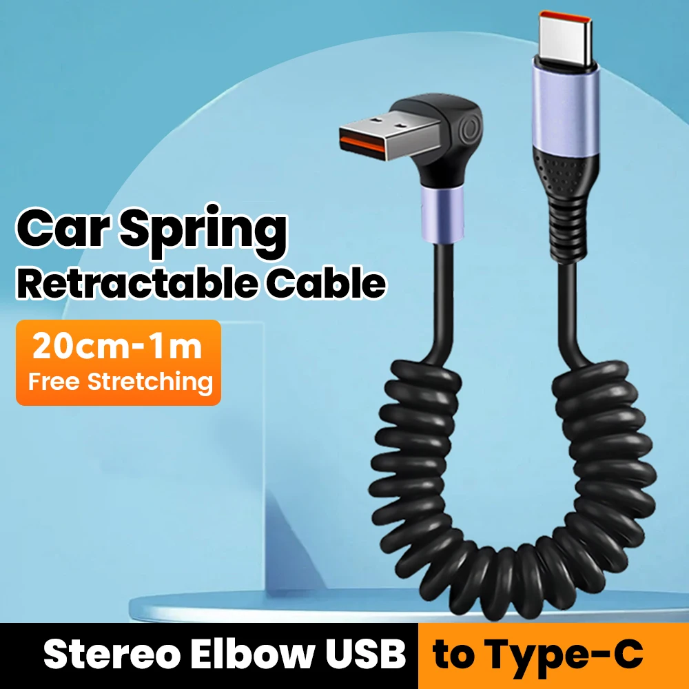 66 W 100 W Type C NAAR Type C Kabel Voor iPhone 15 Huawei Xiaomi Samsung Auto Lente Kabel 6A Korte Snel Opladen USB C Kabel - afbeelding 1