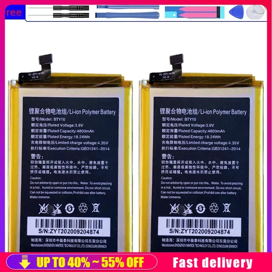 

Mobile Phone Batteries BTY 10 4800mAh For NFT10 BTY10 Rechargeable Portable Battery