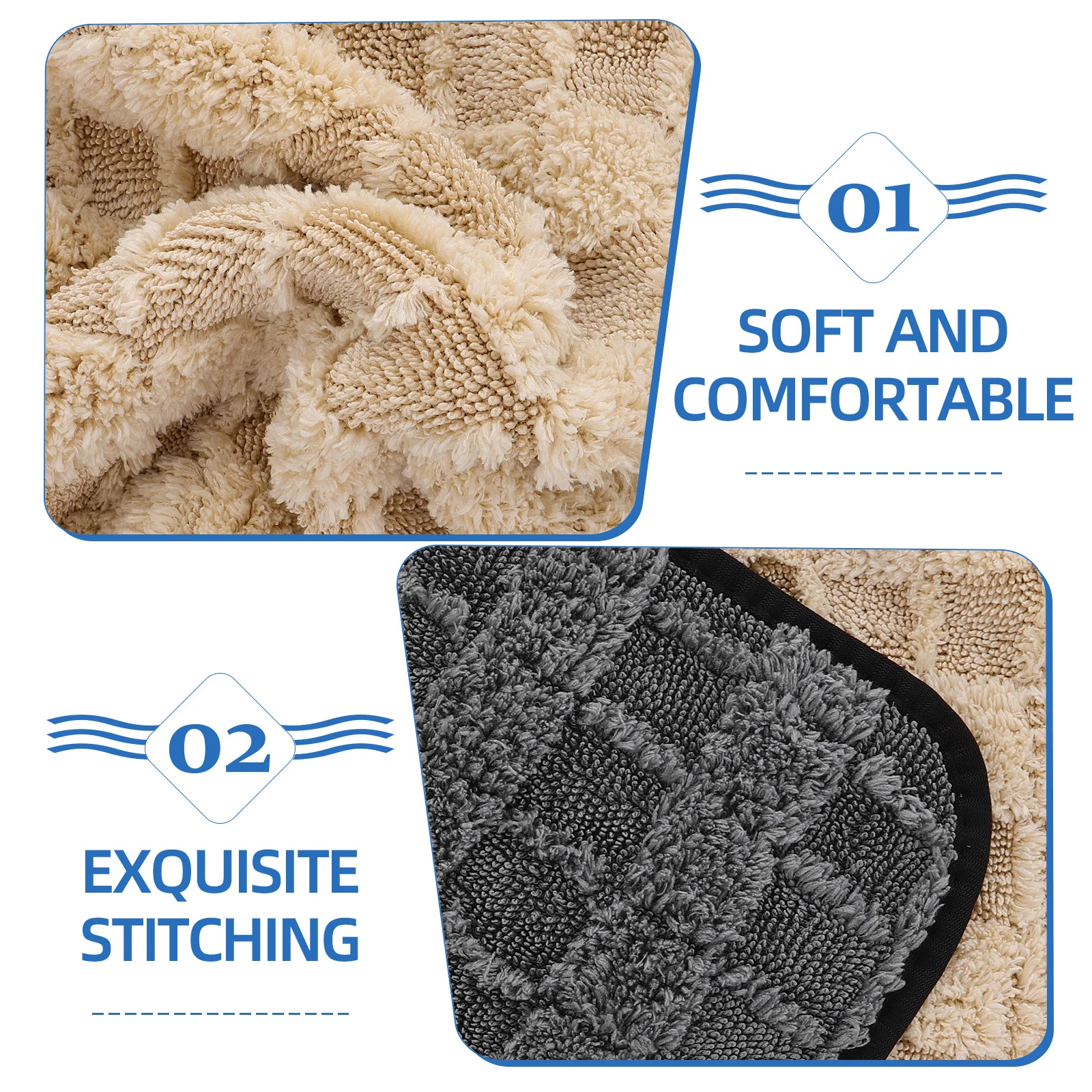 

2Pcs Thickened Absorbent Car Wash Towel Gentle Paint Protection Durable Cleaning Cloth No Scratches Cleaning Cloth