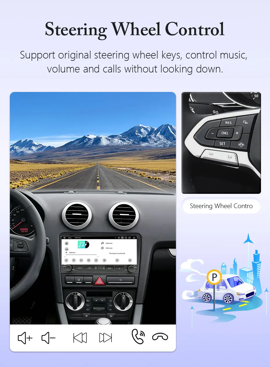 9,3-Zoll Android 16 für BMW E90 318i 320i E91 E92 2008-2012 Autoradio GPS-Navigation Kabelloses CarPlay Auto WiFi Bluetooth QLED-Bildschirm – Detail 8