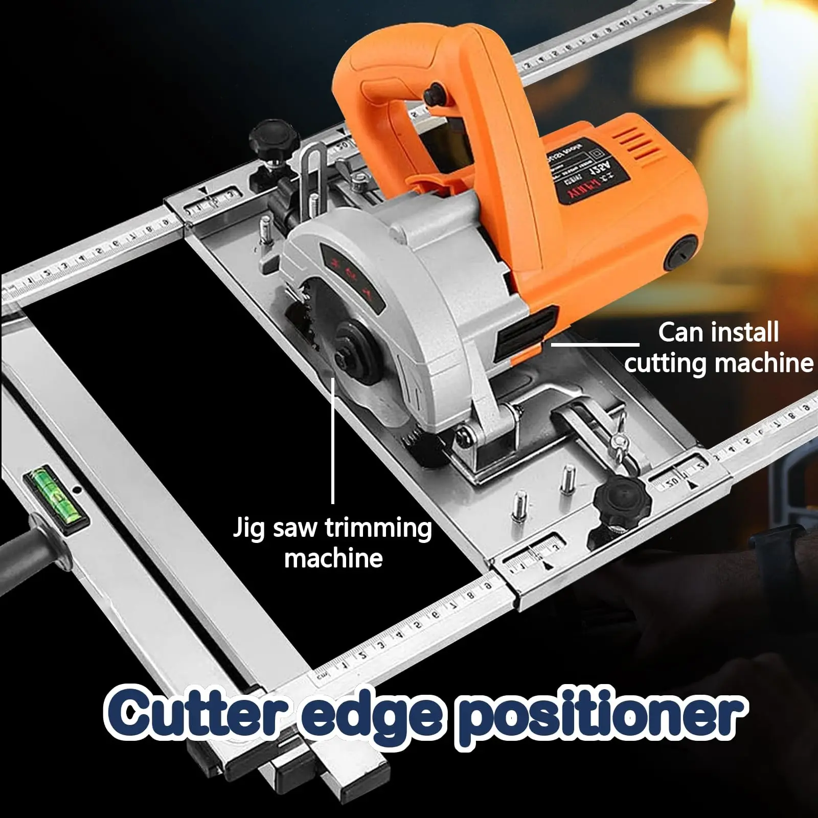 maquina de corte borda guia posicionador corte madeira posicionamento board tool circular saw cutter and trimmer woodworking router 01