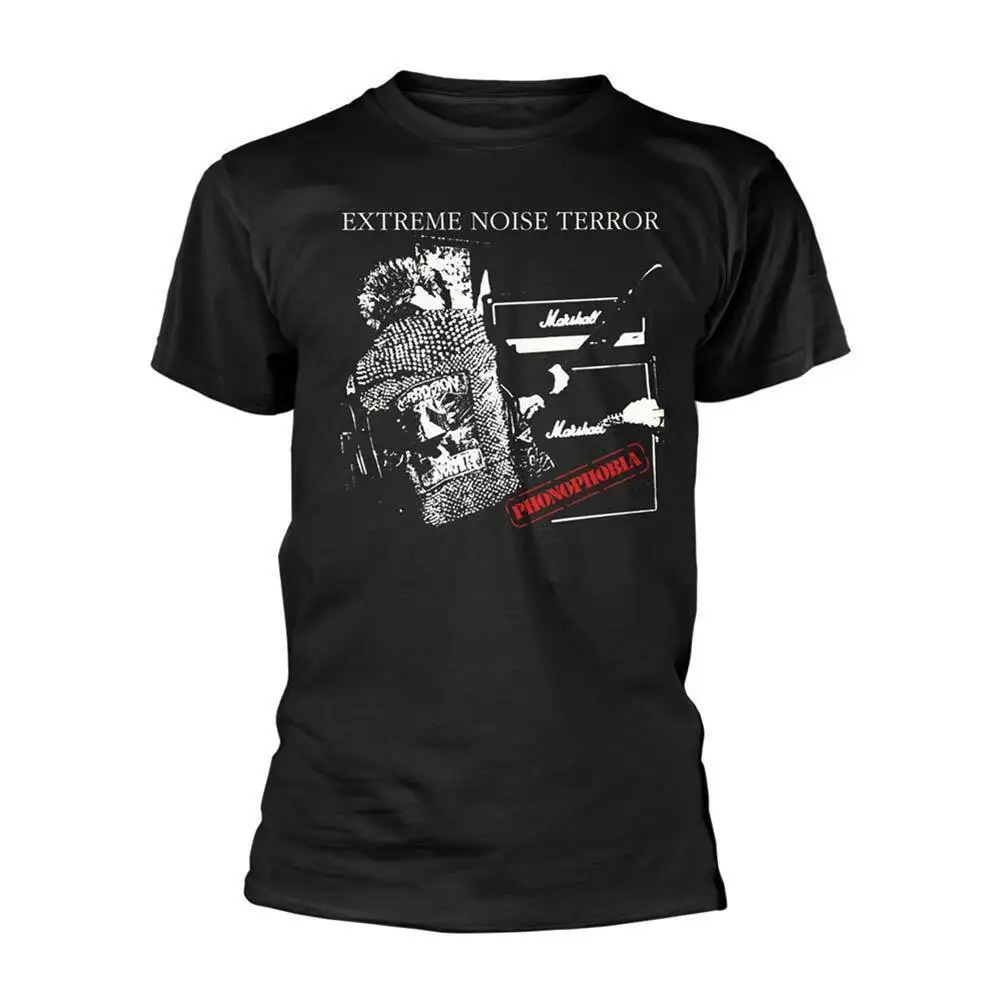 Extreme Noise Terror Men's Phonophobia T shirt XX Large Black