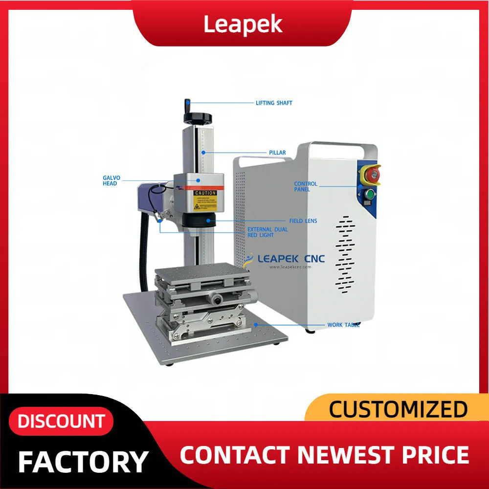 

100w Fiber Laser Marking Machine Metal Metallic Products Laser Marking Jewelry Laser Marking Glass Plastic Laser Marking