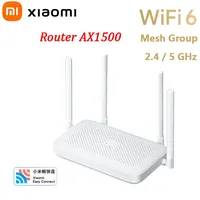 Xiaomi Router AX1500 WiFi 6 2.4/5GHz Mesh System Dual Band Gigabit Work with Mi Home App Network Cable Wifi Extender Port MiWifi