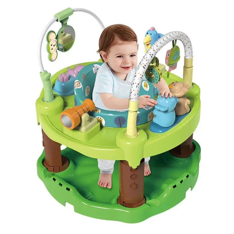 

360 Degree Rotating Seat Play Toy Baby Bouncer Learning Activity Center Jumper Runout Baby Jumper