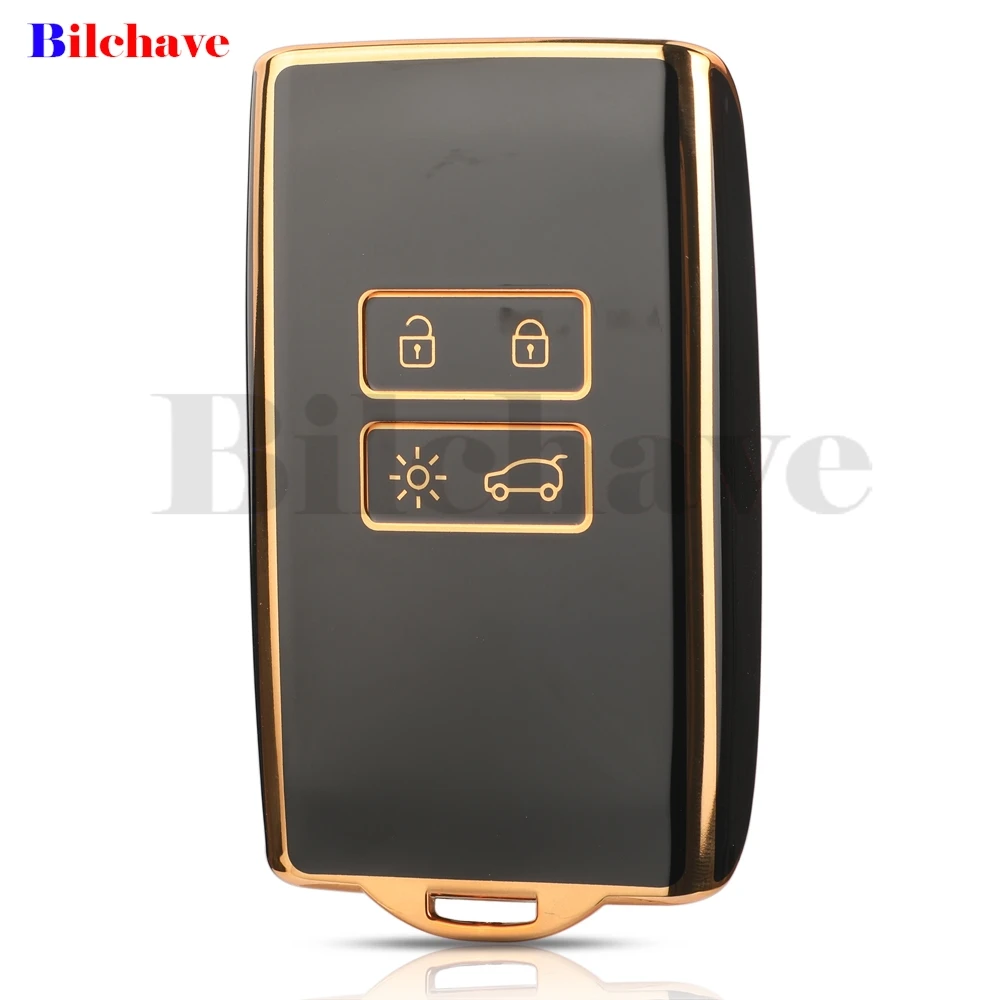 jingyuqin TPU For Renault Espace 5 Kadjar Koleos Captur Megane 4 Talisman Arkana For Dacia Sandero Remote Car Key Case Cover