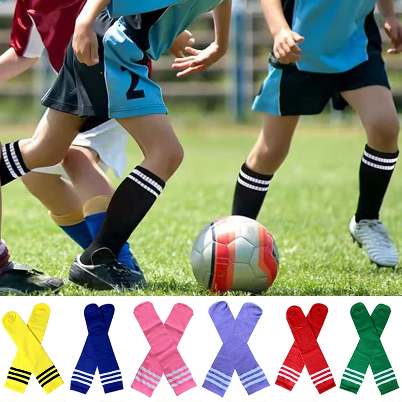 

Football Socks Kids Children Soccer Stockings High Quality Long Tube Knee Cotton Legging Baseball Running Sport Boy Girl Socks