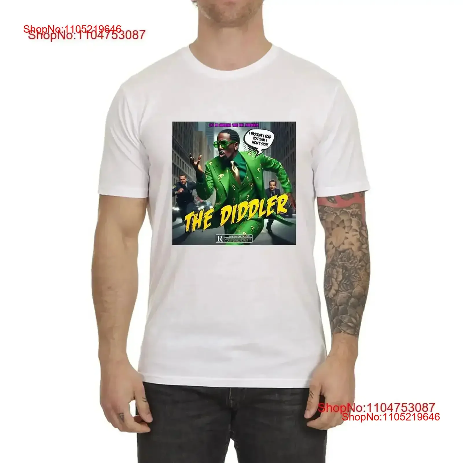 P diddy el diddler camiseta puff papá lo hizo meme película enigma bebé aceite lubricante vintage lavado streetwear homme ligeramente