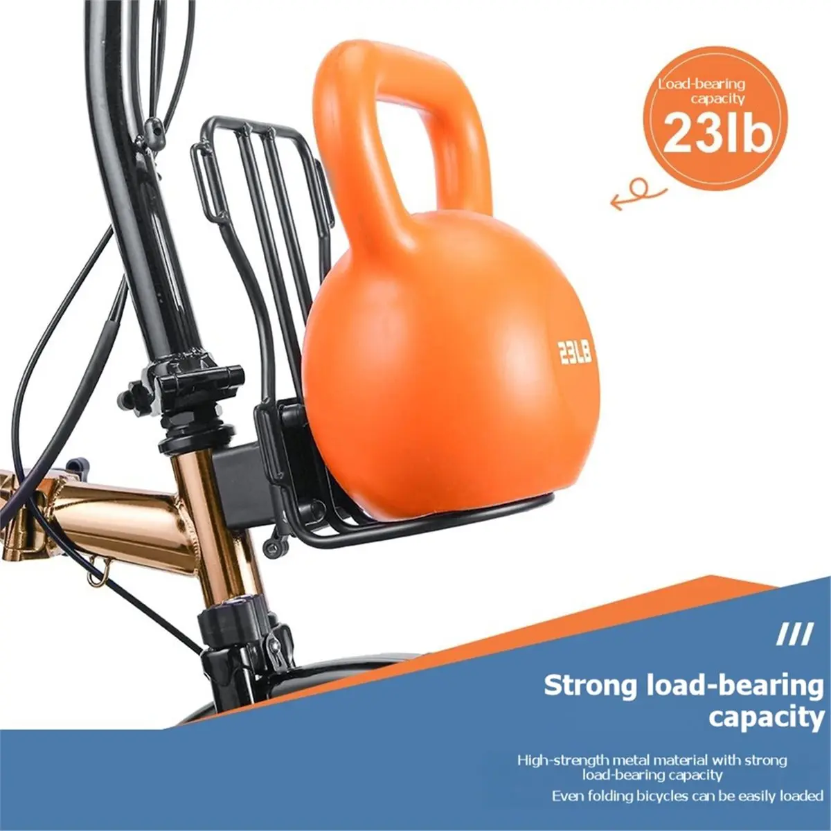 

AD10 Folding Bike Front Fork Bicycle Bag Holder Bike Cargo Luggage Carriers Rack Mountain Bike Road Cycling Racks