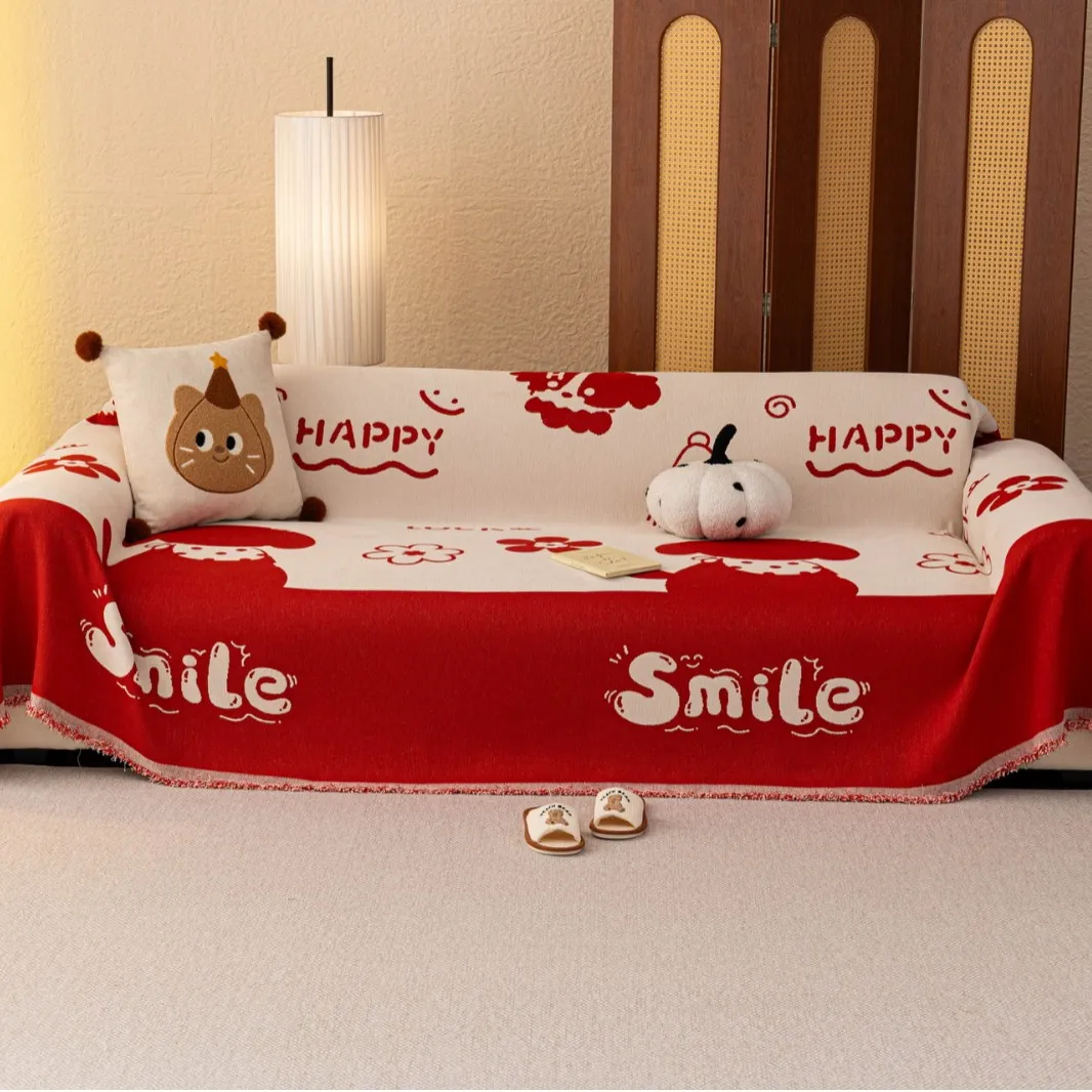 Sofa Towel for All Seasons, Anti Slip and Anti Cat Scratch Cover Cloth, Universal Sofa Protection Cover