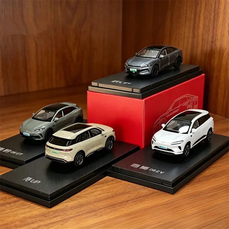 1:64 BYD Han L Coupé Sealion 6 Seal 6 U EV GT Atto 2 SUV Legierung Automodell Druckguss Metall Neue Energie Fahrzeuge Automodell Simulation