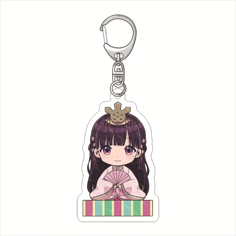 Cartoon Anime My Happy Marriage Cute Acrylic Saimori Miy Kudō Kiyoka Cosplay Figure Keychains Key Ring Props Pendant Gift