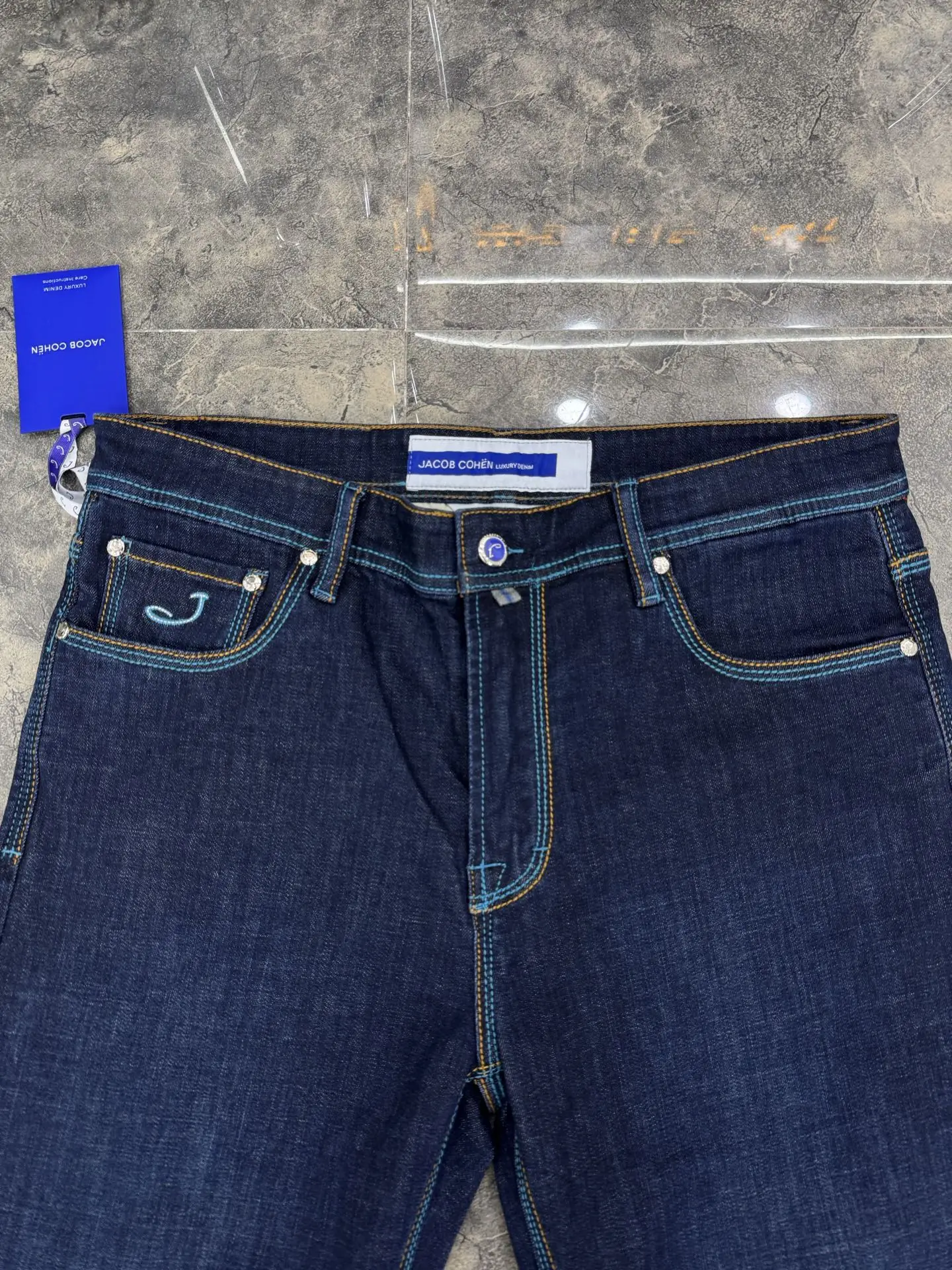 OECHSLI Calças Jeans de Algodã - Embroidery On Jeans avaliação e preço