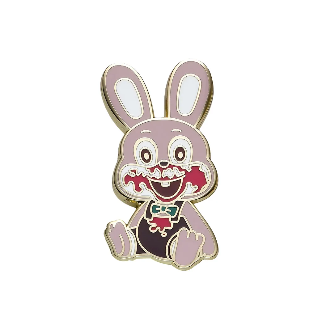 Silent Hill 3 Robbie The Rabbit Enamel Pin Evil Animal Badge Creepy Game Peripheral Halloween Accessories Gothic Gift