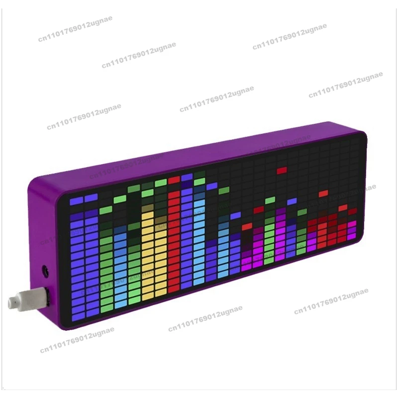 Music Spectrum Display, Pickup Ambient Light Electronic Clock, Voice-activated Spectrum Level Rhythm Light