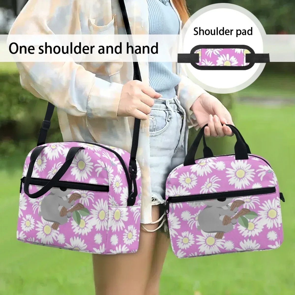 

FORUDESIGNS милый ленивец с цветочным дизайном школьные коробки для завтрака для детей легкий портативный женский термобокс Lonchera