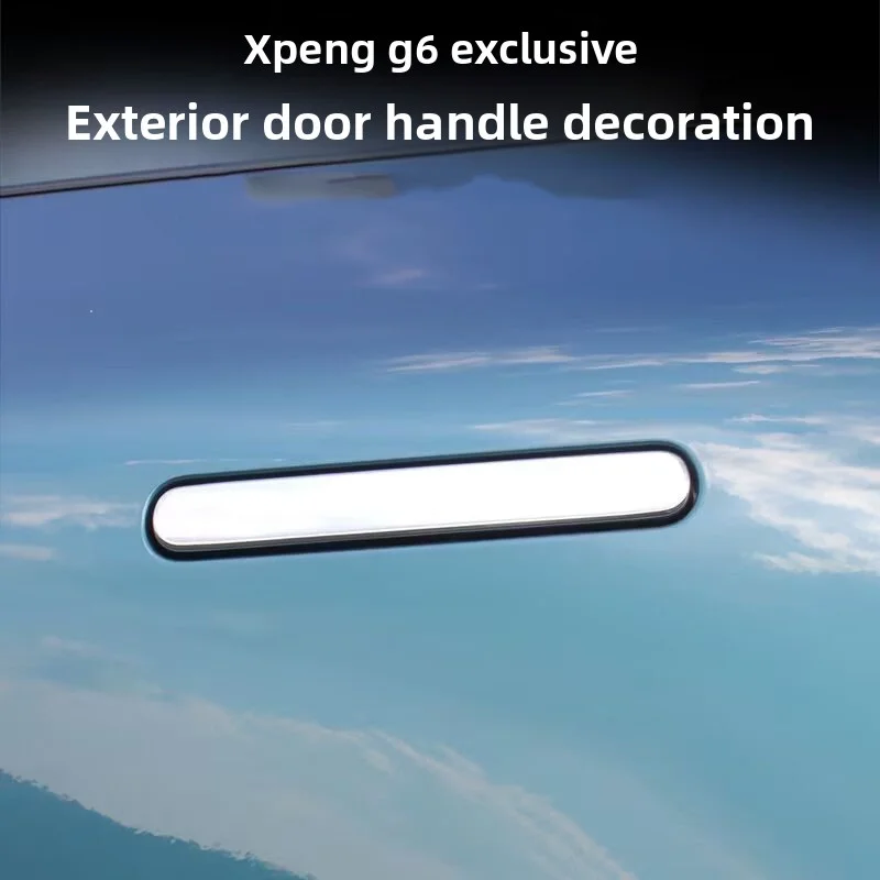 

Для Xiaopeng G6 2023-2025 2026 Автомобильная дверная ручка с узором из углеродного волокна, яркая черная ручка, защита от царапин, внешняя защита