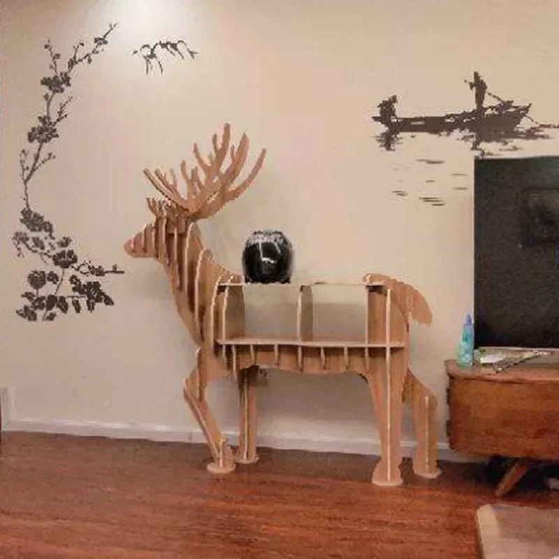Creative Animal Modeling Kindergarten Bookshelf Living Room Edge A Few Model Room Soft Decoration Design Decoration Window