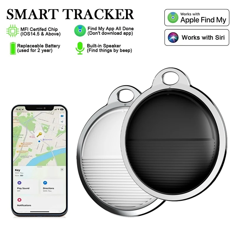 Mini dispositif de suivi pour Apple Find My App, étiquette intelligente, détecteur d'enfants, animaux de compagnie, traceur GPS perdu, traceur Bluetooth intelligent, système IOS