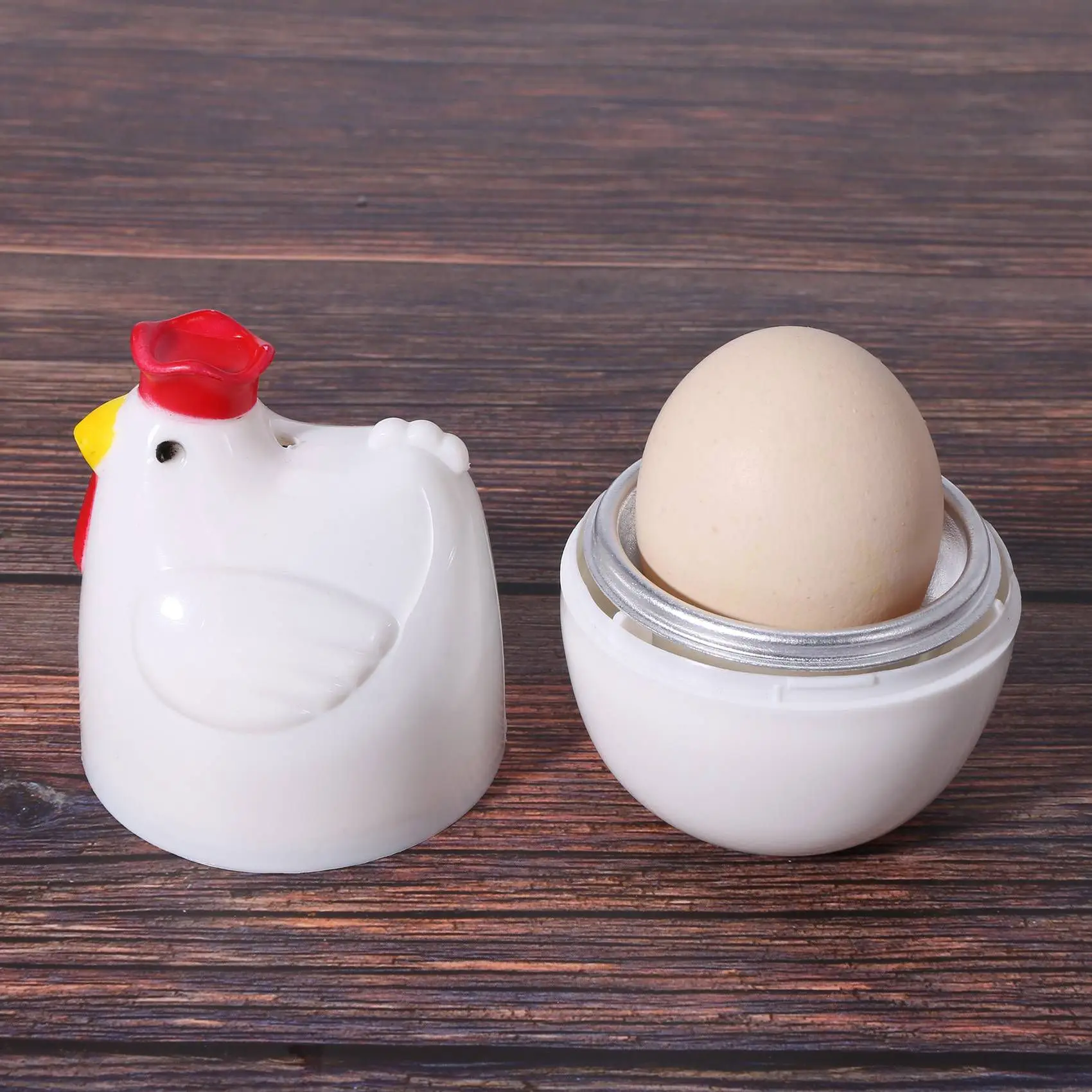TFTP-3X Chick-Shaped 1 Boiled Egg Steamer Steamer Pestle Microwave Egg Cooker Cooking Tools Kitchen Gadgets Accessories Tools