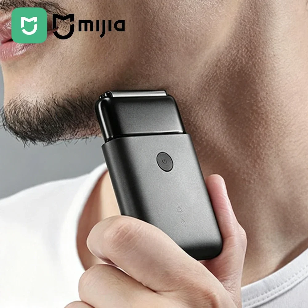 Xiaomi Mijia Electric Shaver Reciprocating Dual Cutter Blade High-Speed Motor Magnetic Suction IPX7 Waterproof Portable Razor
