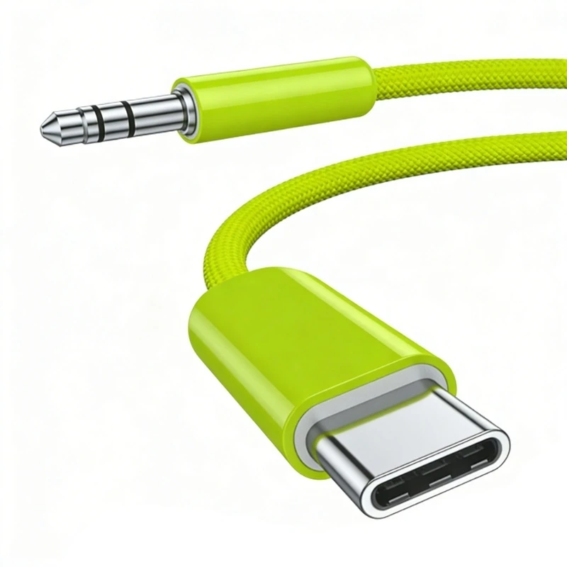 G88D Travel USB C Male To 3.5mm Male Sound Adapter Wire Cable Compatible for Latest Phones And Devices