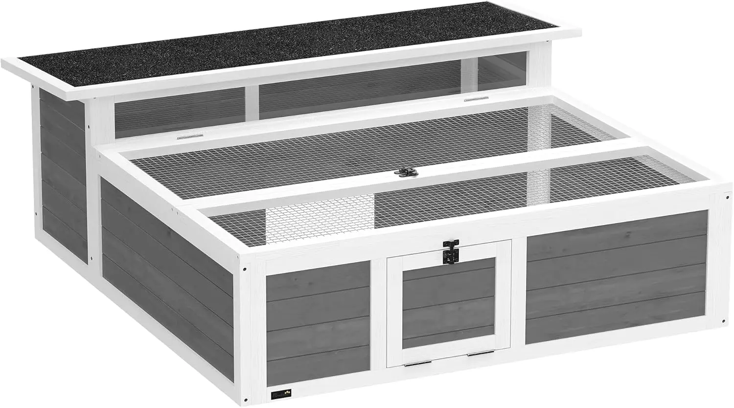 

Уличный вольер для черепах с ограждением, деревянный контейнер для черепах с прозрачным окном, открывающимся верхом и несколькими дверями, место обитания для черепах