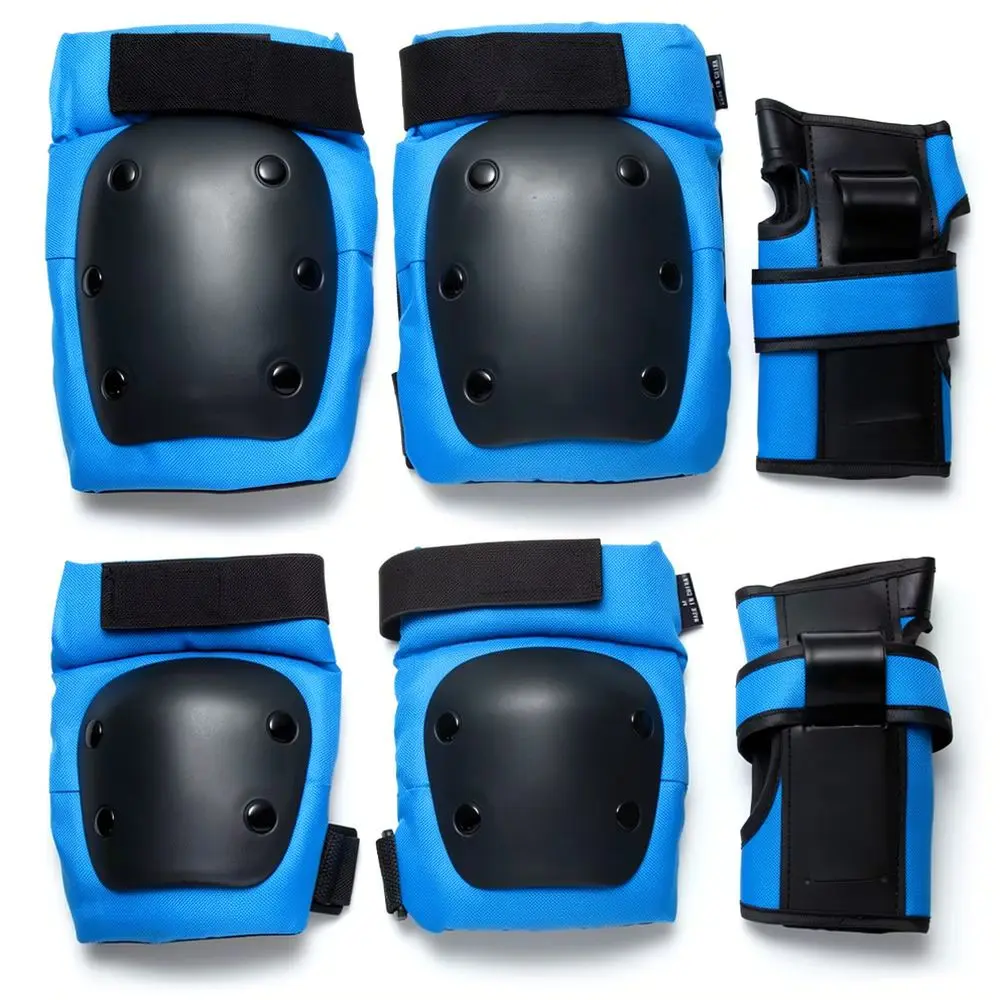 For BKUBA Protective Gear Set Knee Pads Elbow Guards Wrist Braces For Skateboard Roller Skate Skiing Safety Sports