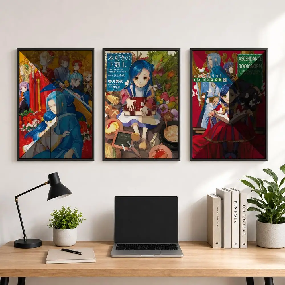 Anime A-Ascendance o-of a Bookworm Poster Poster, Wall Decor Art Print, Abstract Wall Decor Art Print for Living Room