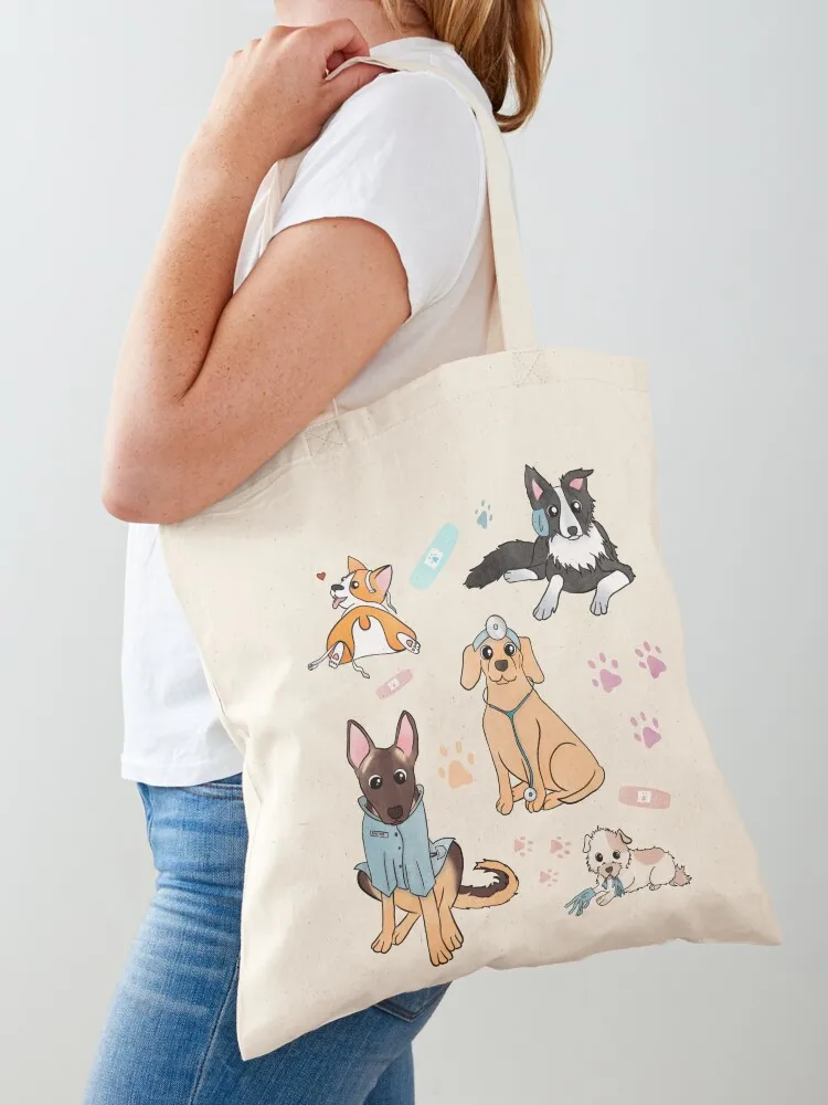 

Vet dogs Tote Bag Lady bags shopper bag women canvas Women's beach bags free delivery bags