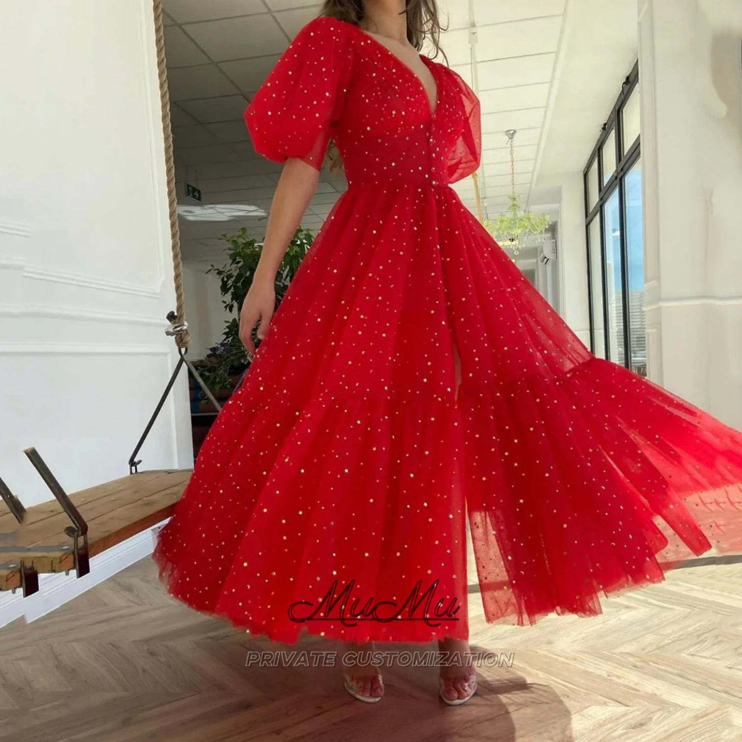 

MuMu Customized Woman Elegant Dresses Wedding Guest Dresses Luxurious Evening Dresses 2025 red Skirt Graduation Dresses فساتين