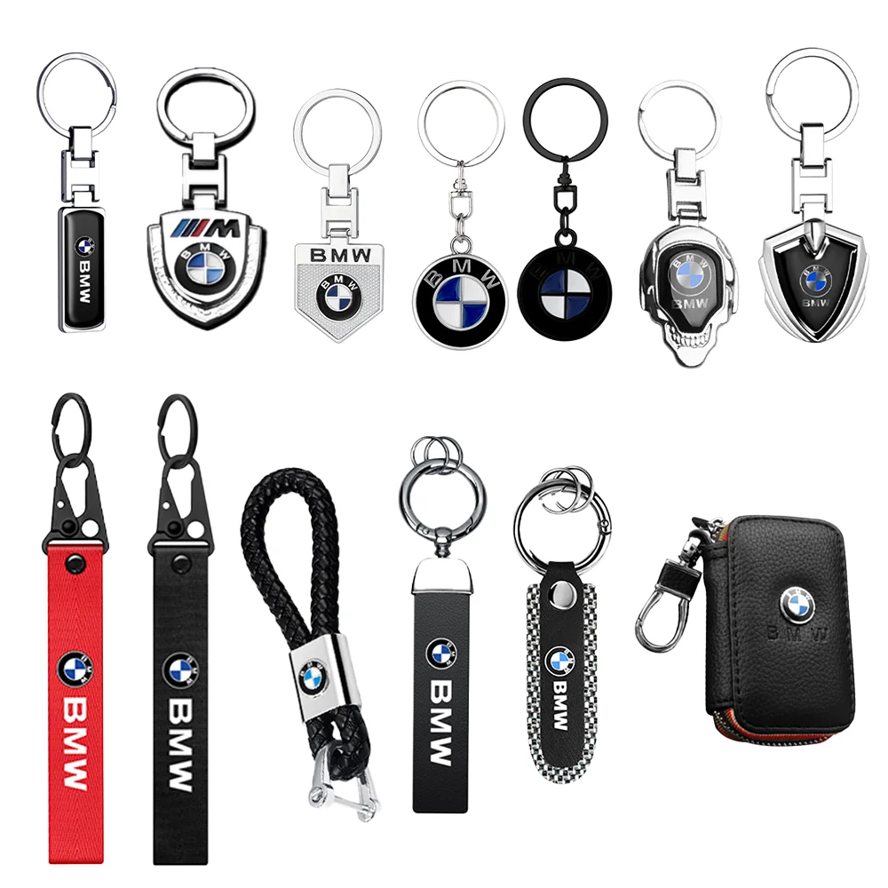Car Metal Leather Keychain Key Ring Decor For BMW 1 3 5 7 Series M Performance M3 M5 M6 F01 F20 F10 F13 F15 F16 F30 F34 F32 F31