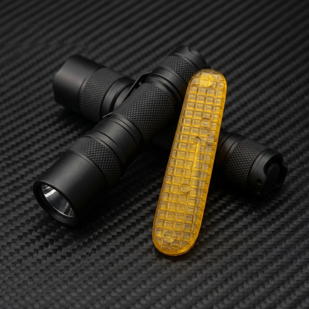 1Pair High-quality Amber PEI Material Folding Knife Handle Patch Material for 91mm Outdoor Knife Handmade Materials view 5