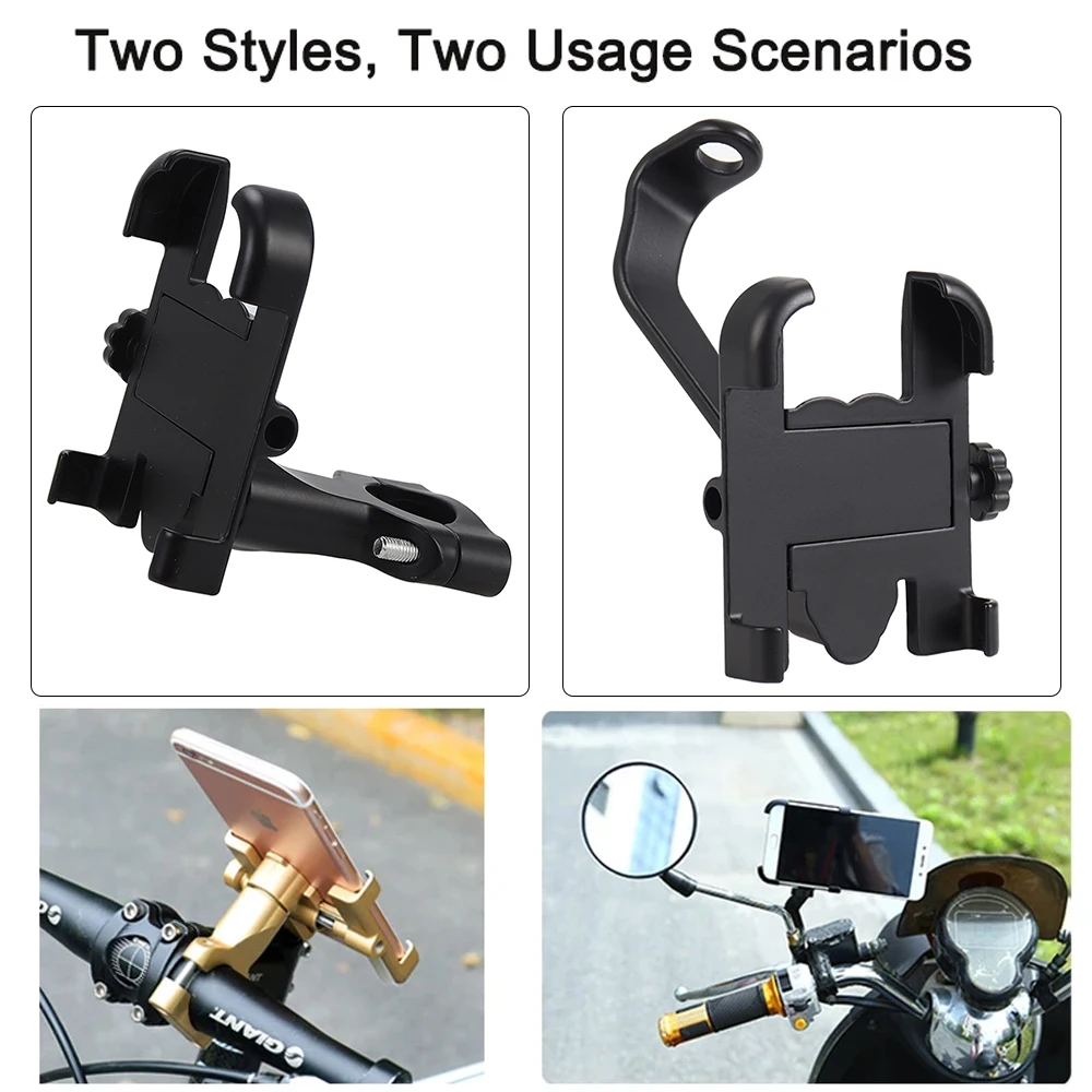 

Motorcycle Handlebar Rearview Mobile Phone Holder GPS Stand Bracket With USB Charger For HONDA KAWASAKI